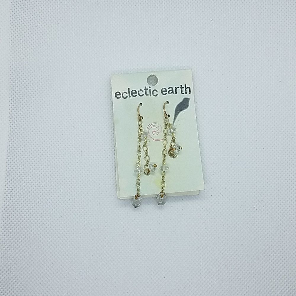 NWT Eclectic Earth Dangling Citrine Earrings